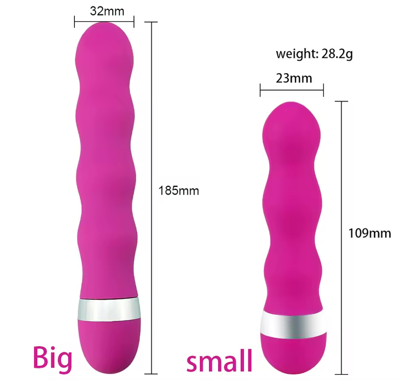 Gode vibrateur Portable Anti Allergie